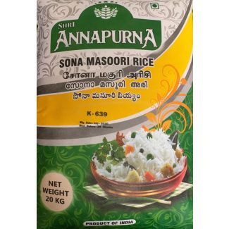 Shri Annapurna Sona Masoori Rice 20kg