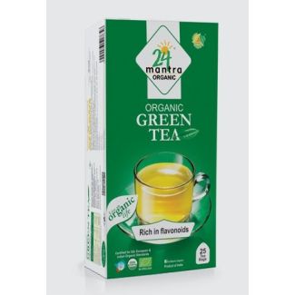 24 Mantra Organic Green Tea Bags (25Bags)