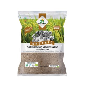 24 Mantra Organic Sonamasoori Brown Rice 1kg