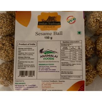 Indian Tradition White Sesame Ball 150gm
