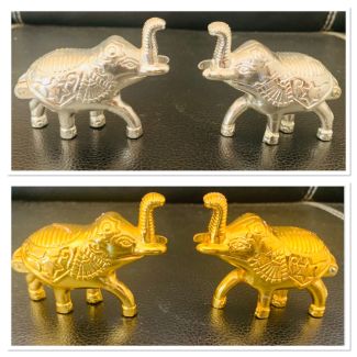 German silver decorative elephant~pair (2 in 1) use