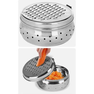 SS Grater with Container Box Storage