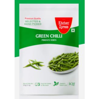 Kitchen Xpress Frozen Green Chilli 312G