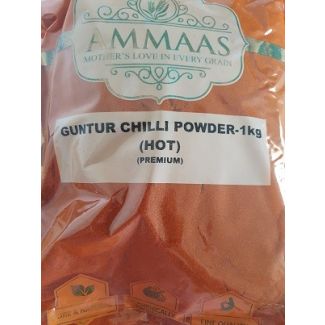 Ammaas Guntur Red Chilli Powder(Hot) 1kg
