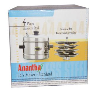 Anantha Stainless Steel Idly Cooker with 4 Plates