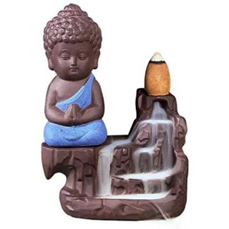  Porcelain Buddha Backflow Incense Burner