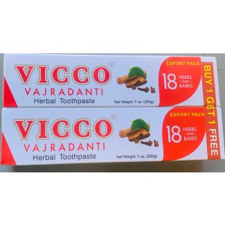 Vicco Vajradanti Tooth paste 200gm(Buy 1 get 1 free) 