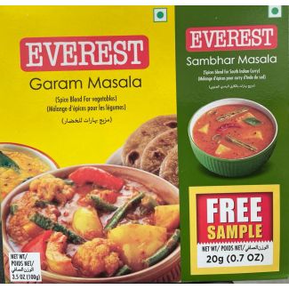 Everest Garam Masala 100g with free Sambar Powder 20g