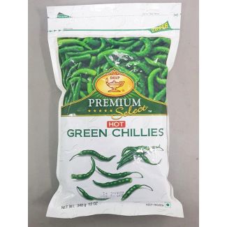 deep frozen green chilli(hot) 340g