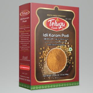 Telugu Foods Idli Karam Podi (Lentils Spice Mix) 200g