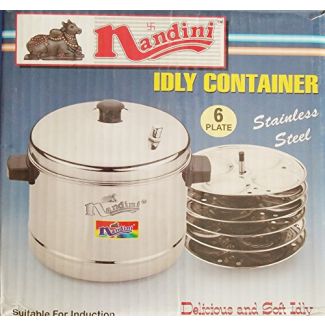 Anantha Stainless Steel Idly Cooker with 6 Plates