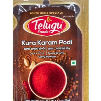 Telugu Foods Kura Karam Podi With Garlic 100g