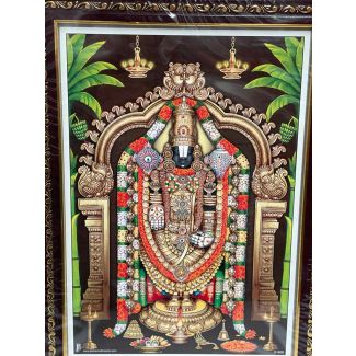 Lord Venkateswara Photo Frame - Big Size (15X12inches)