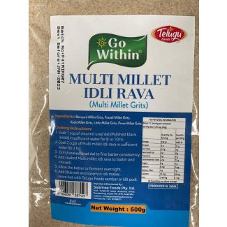 Telugu Foods Multi Millet Idli Rava 1kg