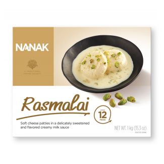 Nanak Frozen Rasmalai 1kg (12 Pieces)