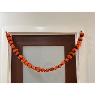 Artificial Marigold Garland - Orange Colour