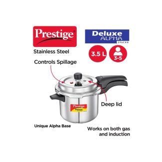 Prestige Stainless Steel 3.5lt - Delux Alpha Pressure Cooker