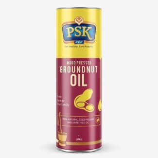 PSK Ayur Wood Pressed Virgin Groundnut Oil 1l