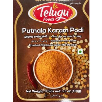 Telugu Foods Putnala Karam Podi With Garlic 100g