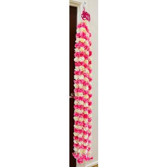 Artificial white and Pink Flower Garland