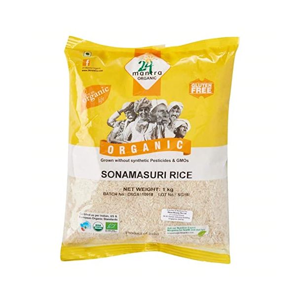 24 Mantra Organic Sonamasoori Rice 1kg 