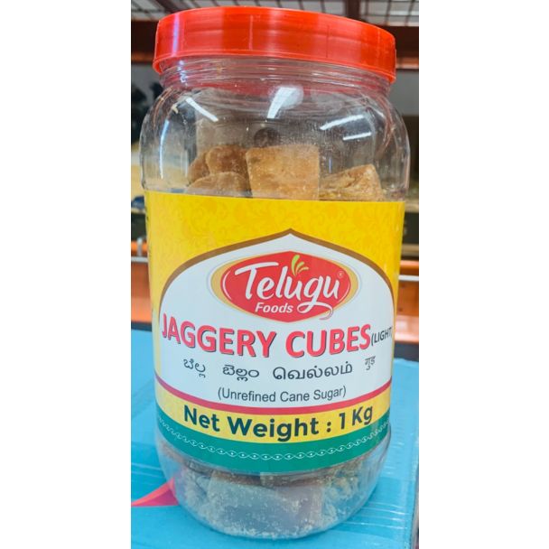 Telugu Foods Jaggery Cubes 1kg