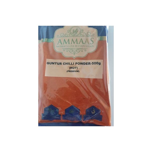Ammaas Guntur Red Chilli Powder(Hot) 500g