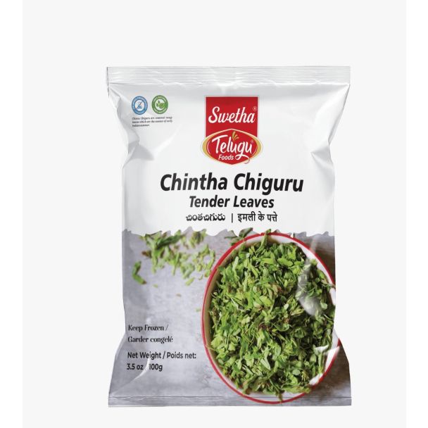 Telugu foods Frozen chintha chiguru leaves 100g
