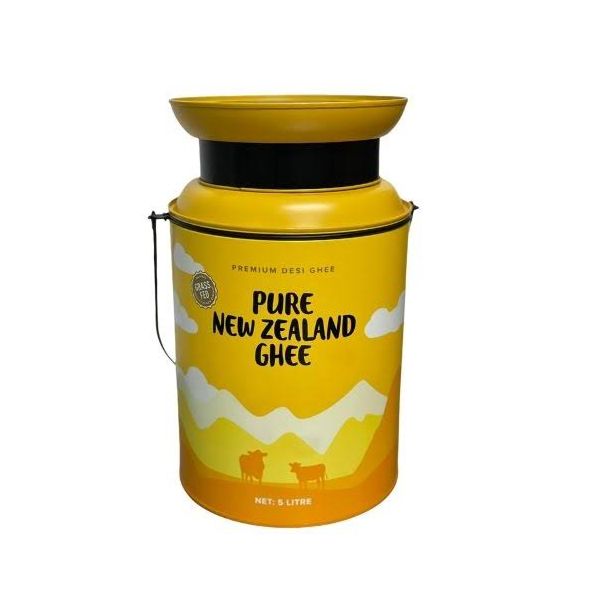 Pure New Zealand Ghee 5lt Tin Bucket