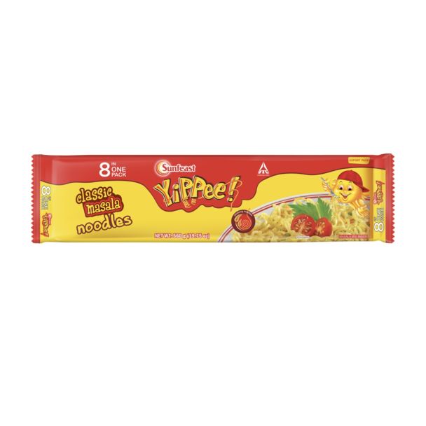 Yippee classic masala noodles 560g (8 in 1 pack)