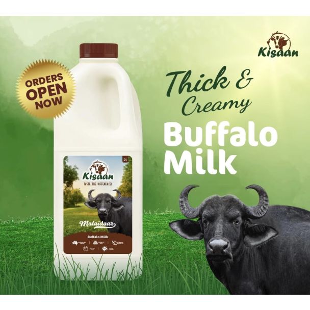 Kisaan Full Cream 2litre - Buffalo Milk