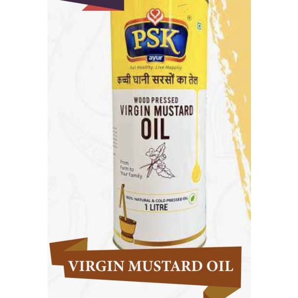 PSK ayur wood pressed mustard oil 1ltr