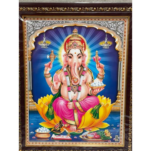 Lord Ganesha Photo Frame - Big Size (13X11inches)