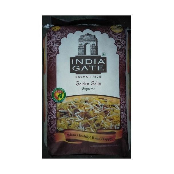 India Gate Golden Sella Basmati Rice 25kg