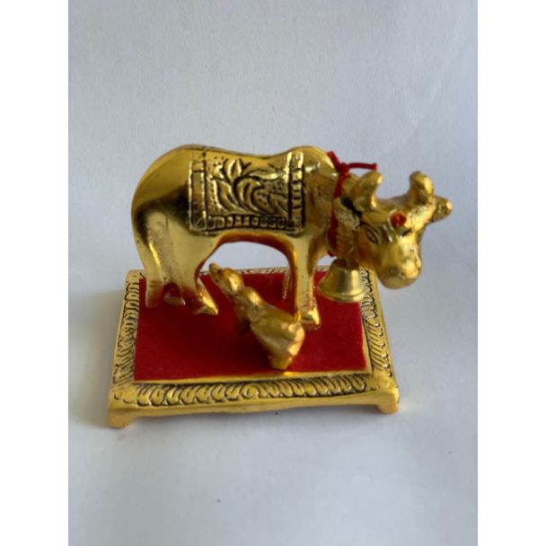 Brass Kamadhenu - Cow and Calf