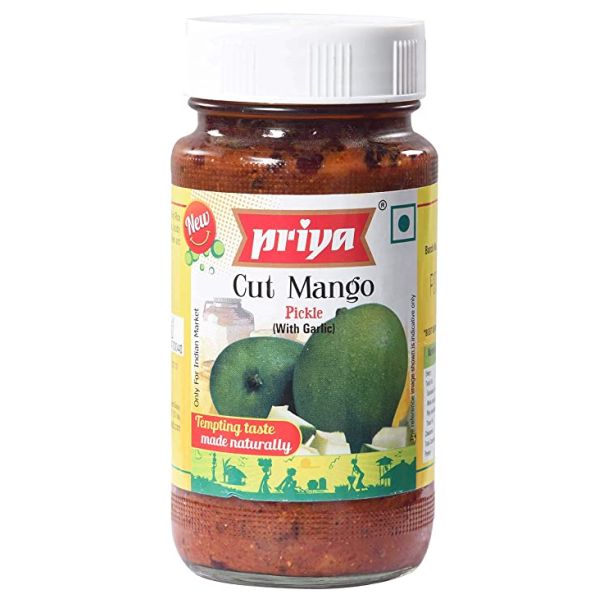 Priya cut mango pickle 300g(with garlic)
