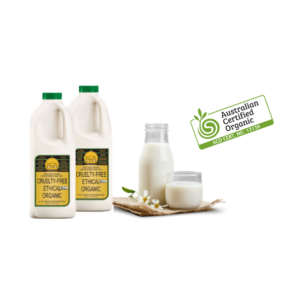 Mother Cow Dairy Organic Full Cream Milk 2ltr