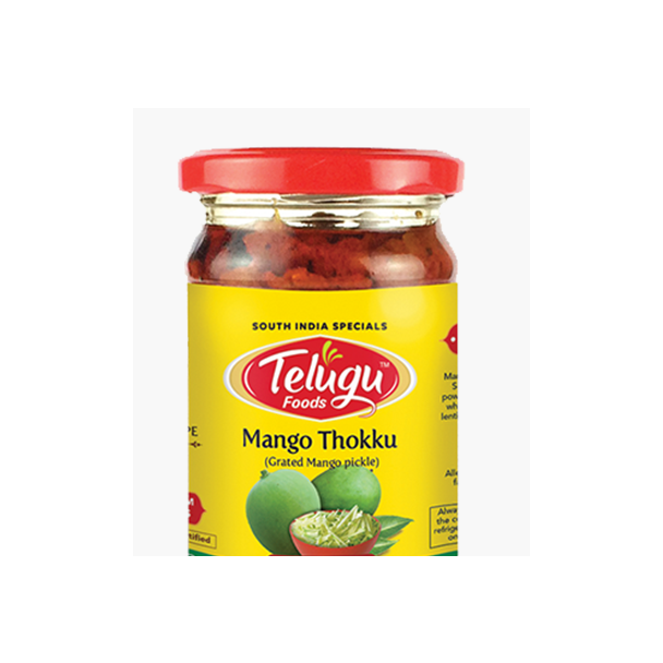 Telugu Foods Mango Thokku (Grated) Pickle With Garlic 1kg