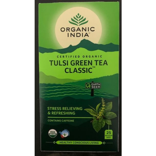 Organic India Tulsi Green Tea Bags (25Bags)